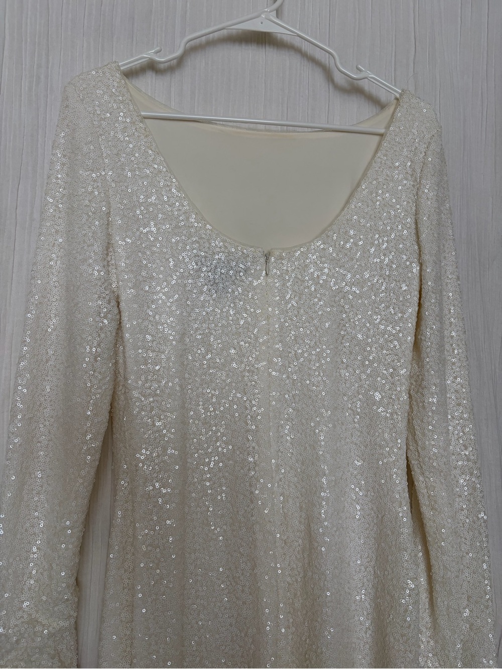 Ralph Lauren Evenings white sequin dress
